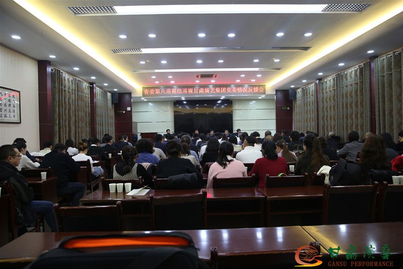 甘肃省委第八巡视组向甘肃演艺集团党委反馈巡视情况